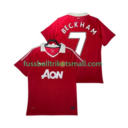 Fußballtrikots Manchester United BECKHAM 7 2010 2011 Retro Kurzarm Heimtrikotsatz kaufen